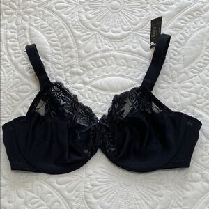 Soma Black Lace Embellished Bra Size 38C NWT
